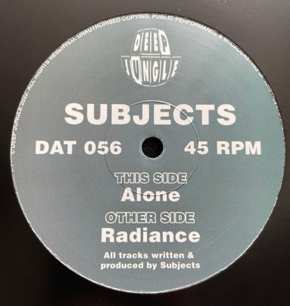 Subjects (5) - Radiance / Alone - Deep Jungle (12")