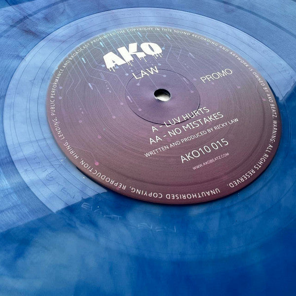 The Law - Luv Hurts / No Mistakes - AKO10 (10", Blue Marbled)