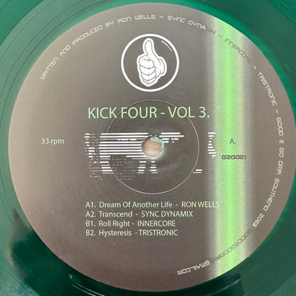 Various - Kick Four Vol. 3 (12", Green Translucent)