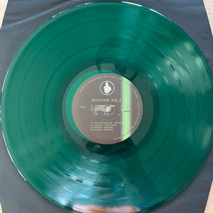 Various - Kick Four Vol. 3 (12", Green Translucent)