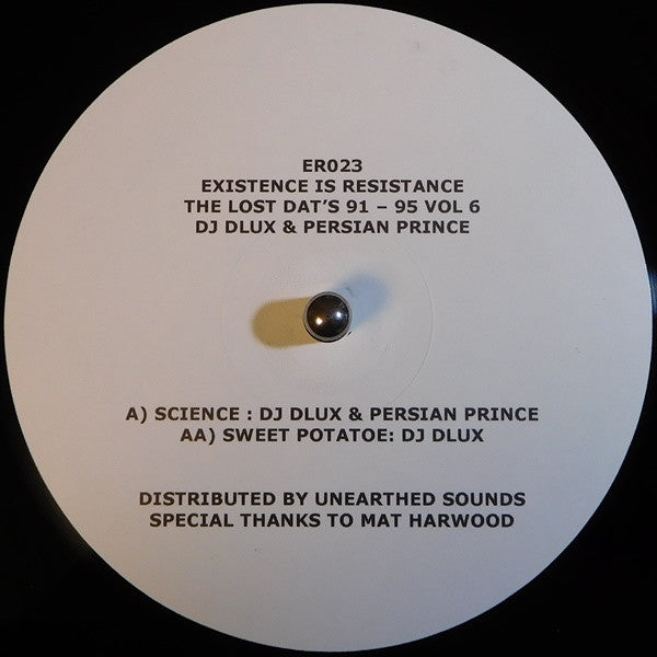 DJ D Lux - Lost Dats 91 - 95 Vol 6 - Existence Is Resistance (12")