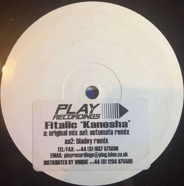 Fitalic - Kanesha - Play Recordings (12" )