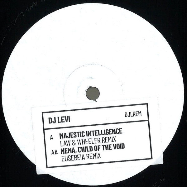 DJ Levi (2) - Majestic Intelligence / Nema, Child Of The Void (Remixes) (12", White Label, Stickered)