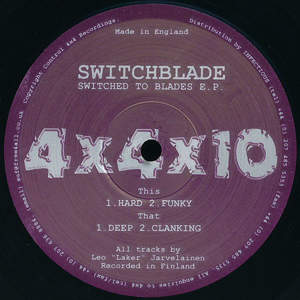 Switchblade - Switched To Blades E.P. (12")