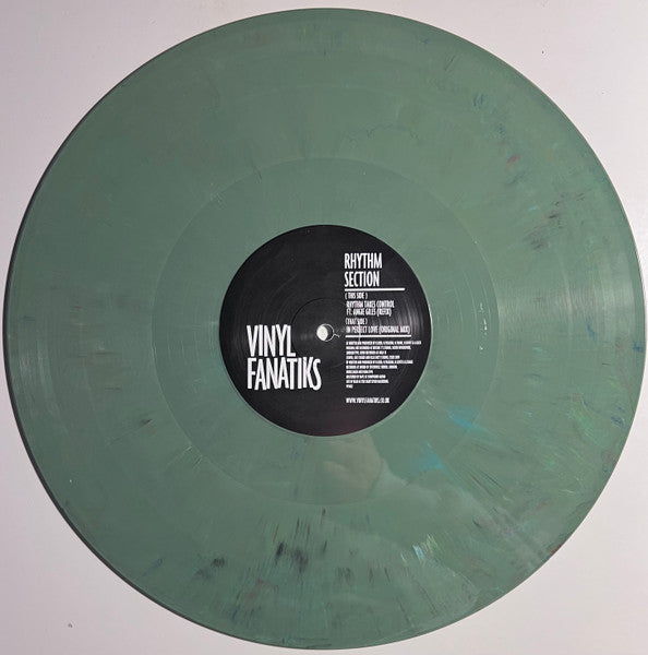 Rhythm Section (2) - Rhythm Takes Control (Refix) / In Perfect Love (Original Mix) - Vinyl Fanatiks (12", 45 RPM, Repress, Various Marble Colors)