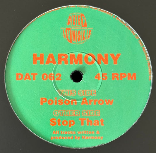 DJ Harmony - Stop That / Poison Arrow - Deep Jungle (12")