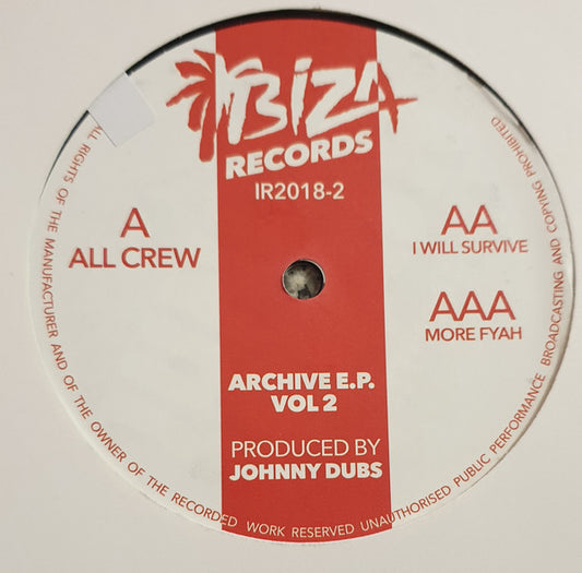 Johnny Dubs - Archive E.P. Vol 2 - Ibiza Records (12")