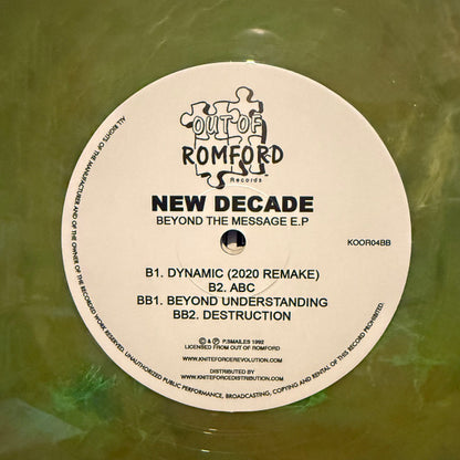 New Decade - Beyond The Message E.P - Out Of Romford Records (2x12" Marbled)