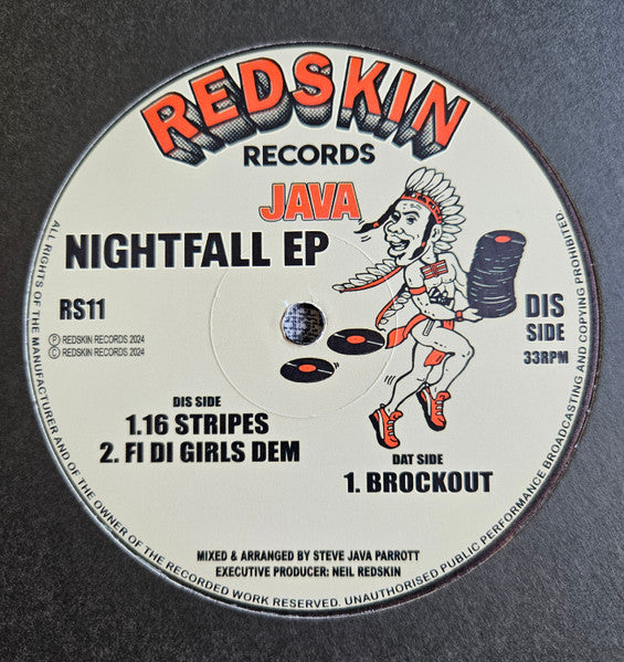 Java - Nightfall EP - Redskin Records (12")