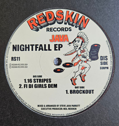 Java - Nightfall EP - Redskin Records (12")