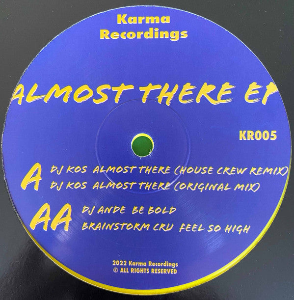 DJ Kos (2) - Almost There EP (12", 33 ⅓ RPM, EP, Stereo)