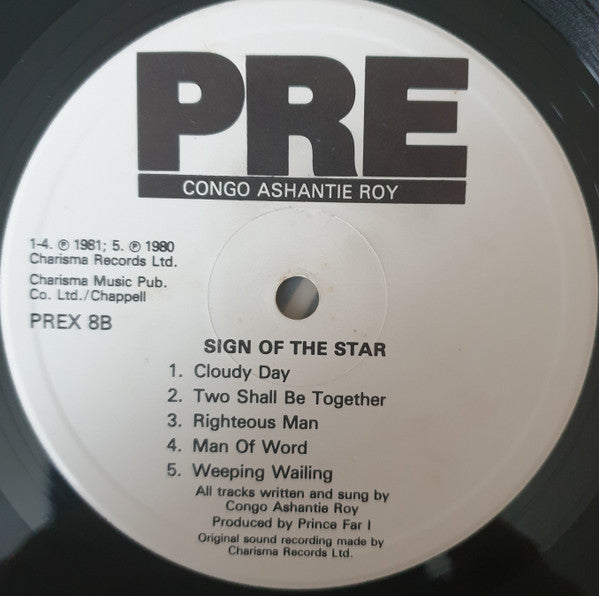 Congo Ashanti Roy - Sign Of The Star - PRE  (12")