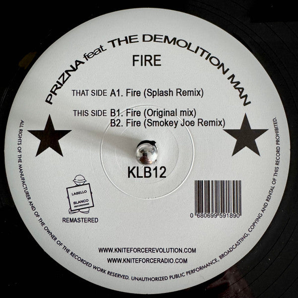 Prizna - Fire Remixes - Kniteforce Records (12")