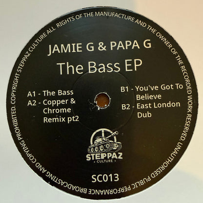 Jamie G & Papa Gee - The Bass EP - Steppaz Culture (12")