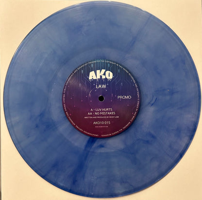 The Law - Luv Hurts / No Mistakes - AKO10 (10", Blue Marbled)