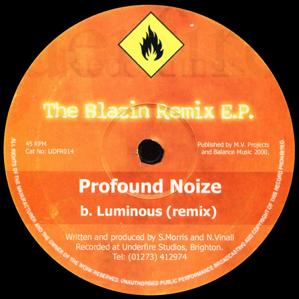 Various - The Blazin Remix E.P. - Underfire (12")