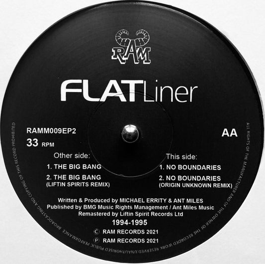 Flatliner - The Big Bang / No Boundaries (12")
