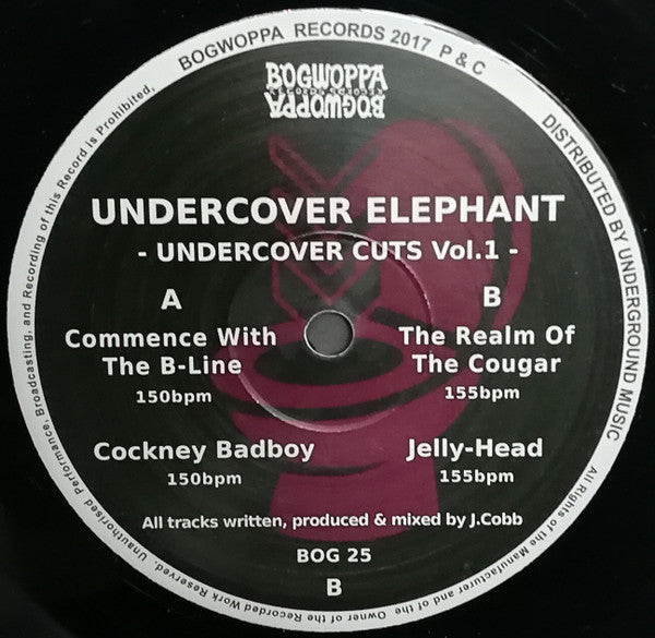 Undercover Elephant - Undercover Cuts Vol.1  - Bogwoppa Records (12")