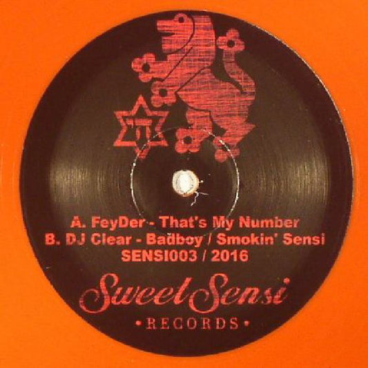 FeyDer - That's My Number / Badboy / Smokin' Sensi - Sweet Sensi Records (12", Red)