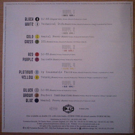 Various - Unified Colours Of Drum & Bass - Formation Records (5x12" White, Green, Red, Yellow, Blue)