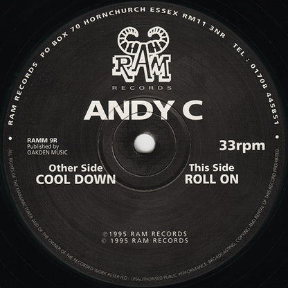 Andy C - Cool Down / Roll On - RAM Records (12")