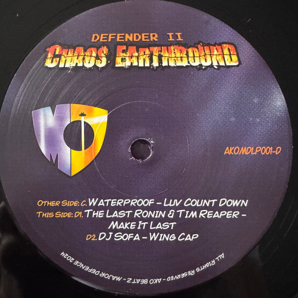 Various - Defender II Chaos Earthbound - AKO Major Defence (4 x 12" Album)