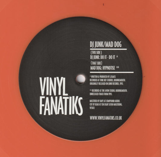 DJ Junk / Mad Dog - Do It - Do It / Hypnotise (12", Orange Vinyl)