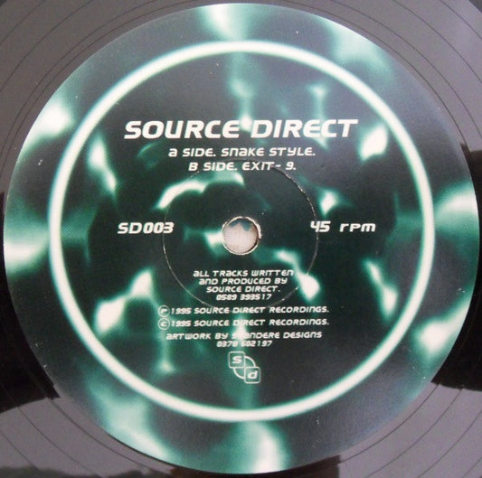 Source Direct - Snake Style / Exit- 9 - Source Direct Recordings (12")