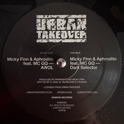 Aphrodite & Micky Finn - AWOL / Dark Selector - OKBRON (12")