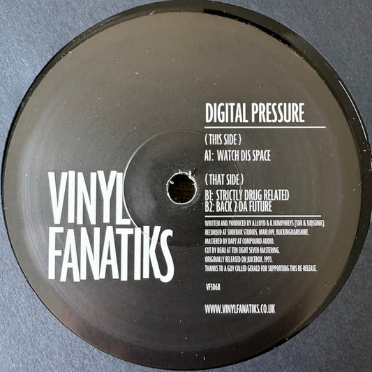 Digital Pressure  - Watch Dis Space - Vinyl Fanatiks (12")