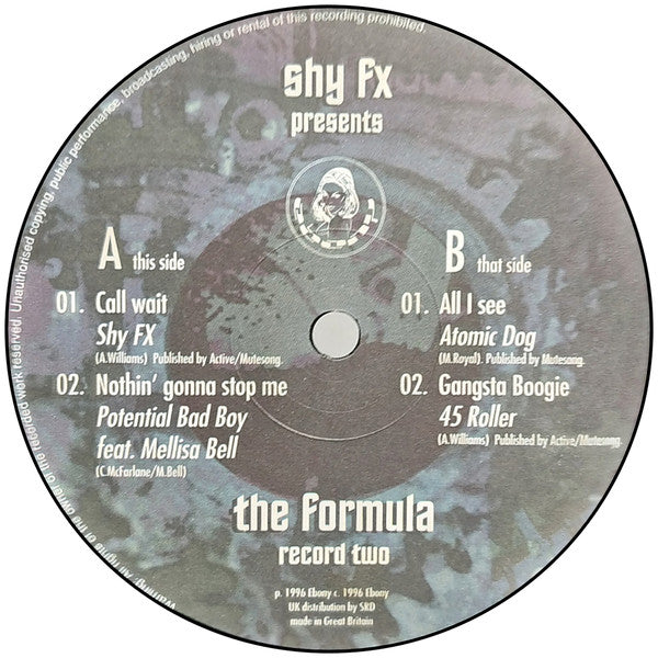 Shy FX - The Formula - Ebony Recordings (2x12")