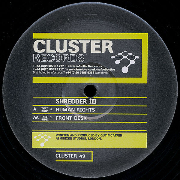 Shredder III - Human Rights / Front Desk (12")