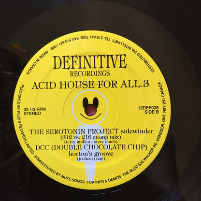 Various - Acid House For All (3x12")