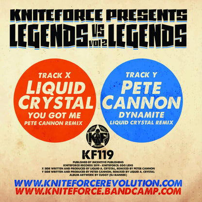 Liquid Crystal - Legends Vs Legends Vol 2 - Kniteforce Records (10")