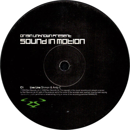 Origin Unknown - Sound In Motion - RAM Records (5x12" Album)