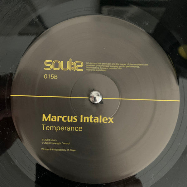 Marcus Intalex - Zumbar / Temperance - Soul:r (12")