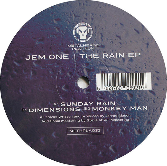 Jem One - The Rain EP - Metalheadz Platinum (12")