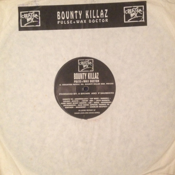 Bounty Killaz - Part One - Brighter Future / Bounty Killaz / Voices - Creative Wax (12",)