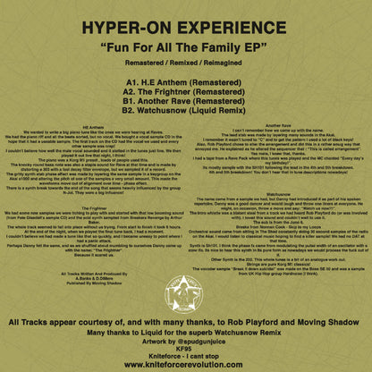 Hyper On Experience - Fun For All The Family EP (12", 33 ⅓ RPM, EP, Remastered)