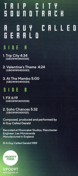 A Guy Called Gerald - Trip City - Velocity Press (12")