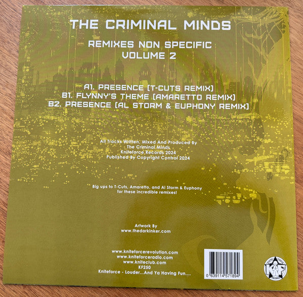 The Criminal Minds - Remixes Non Specific Vol. 2 (12")