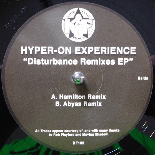 Hyper On Experience - Disturbance Remixes EP - Kniteforce Records (10")