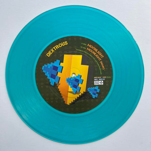 Dextrous - Moonlight / Moonlight (Remix) (12", Aqua Blue Vinyl)