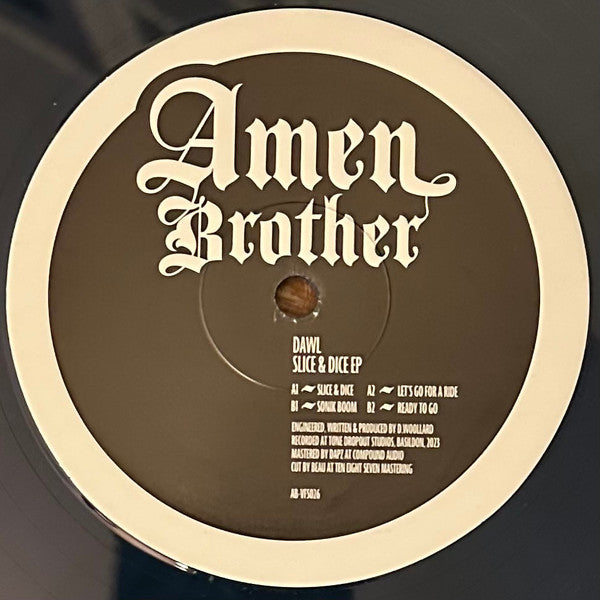 Dawl - Slice & Dice EP - Amen Brother (2) (12", Blue & Black Marbled )