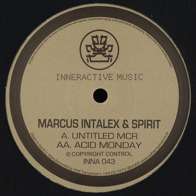 Marcus Intalex & Spirit - Untitled MCR / Acid Monday - Inneractive Music (12")