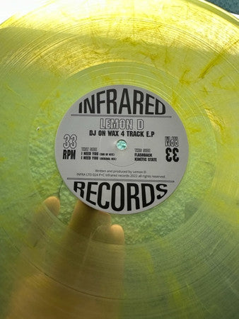 Lemon D - DJ On Wax 4 Track E.P - Infrared (12", Yellow Translucent Marbled)