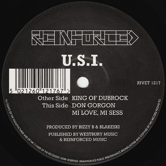 USI - King Of Dubrock - Reinforced Records (12")