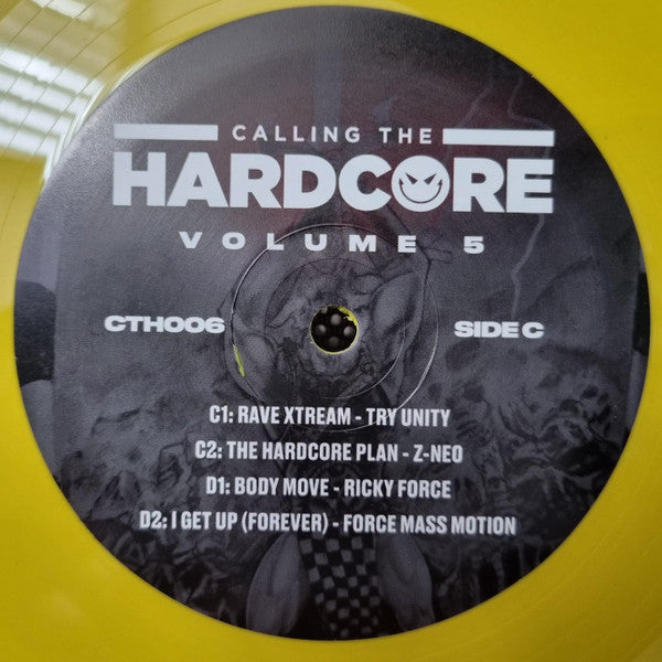 Various - Calling The Hardcore - Volume 5 - Rave Radio Records (3x12" Album, Yellow Vinyl)