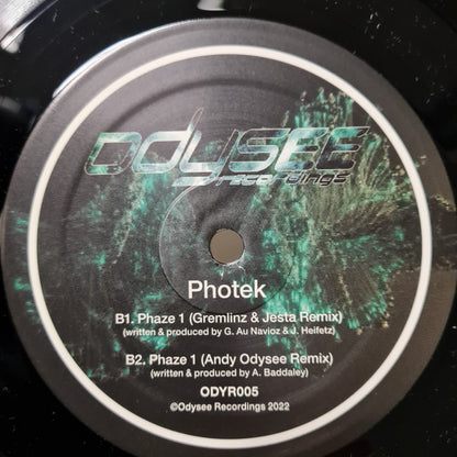 Photek - Phaze 1 (2022 Remaster, Gremlinz & Jesta Remix, Andy Odysee Remix) - Odysee Records (12")