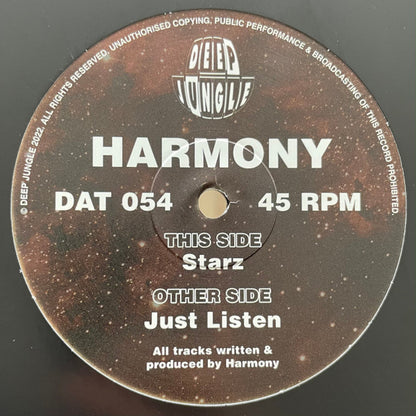 DJ Harmony - Just Listen / Starz - Deep Jungle (12")
